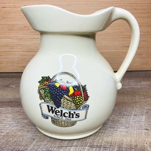 Welch’s Jam Jug Pitcher Carafe Vintage